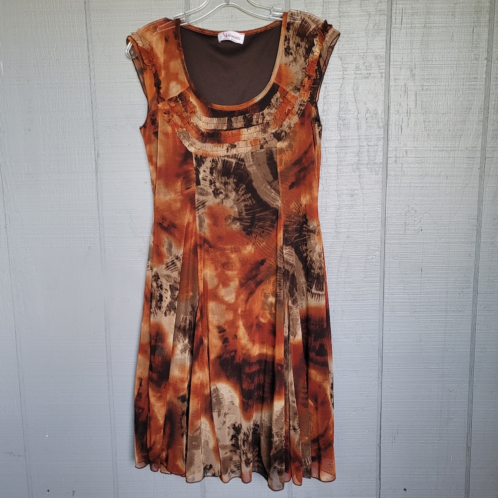 Affinités by Armand Thiery Printed Dress. Size EU 38/ US 6